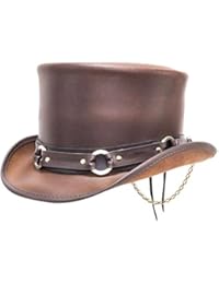 Voodoo Hatter El Dorado-SR2 Band by American Hat Makers Leather Top Hat