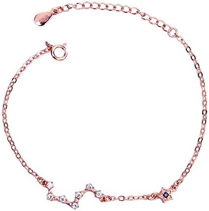 ASHMITA Fashion Bracelets for Women Girl Rose Gold Adjustable Chain Bracelet Everyday Jewelry 6.5”+1”