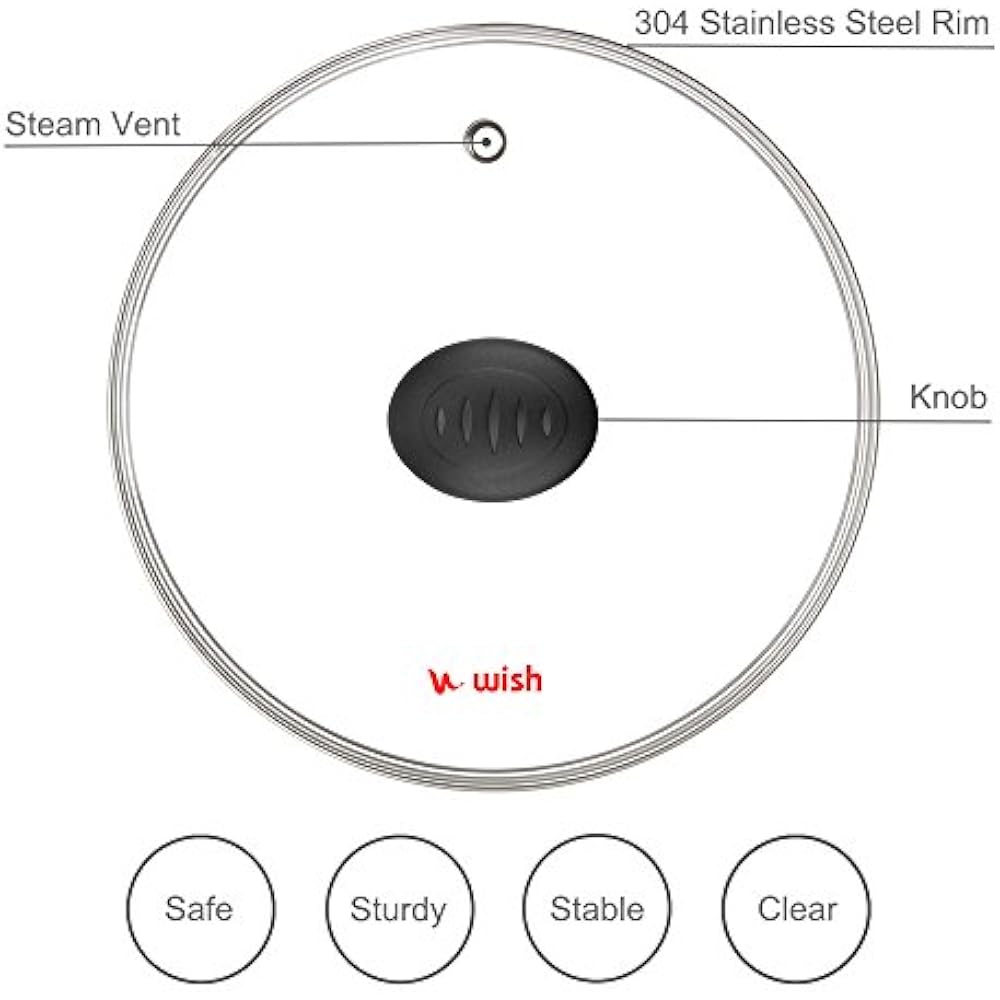 Tempered Lids Glass Instant Pot 8 Quart, Universal Electric Pressure