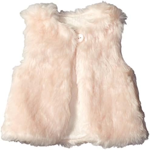 Jessica Simpson Baby Girls' Faux Fur Vest, Pink, 18 Months