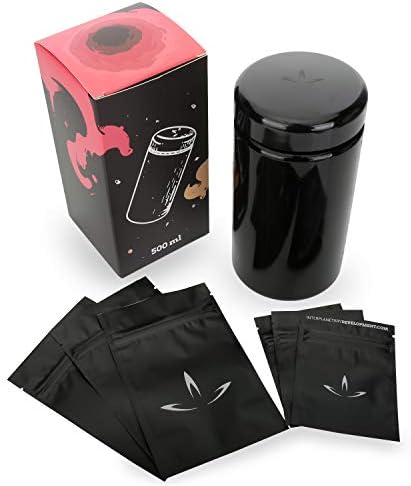 Interplanetary DevelopmentAirtight Glass Stash Jar 1 Ounce (500 ml)