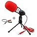Computer Microphone,Condenser Microphone,Podcast Microphone,Desktop Microphone,Studio Microphone with Stand 3.5mm Plug & Play for Online Chatting, Recording,Gaming