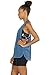 icyzone Yoga Tops Activewear Workout Clothes Sports Racerback Tank Tops for Women (M, Black/Denim/Pumpkin)