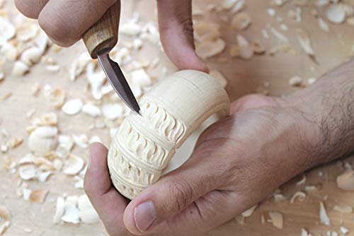 BeaverCraft, Wood chip carving detail knife for fine wood cutting and thin detailing The best knife for small whittling and fine cuts C7