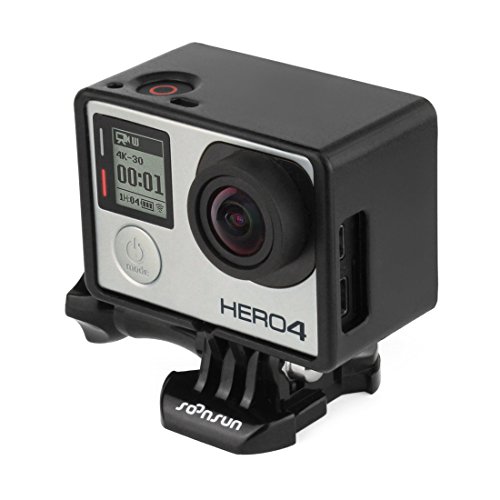 SOONSUN Frame Mount Extension for GoPro Hero 4 3+ 3 with Screen/Battery Extension - Use with LCD Bac - //coolthings.us