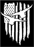 American flag Duck Drake Hunting Decoy Teal vinyl die cut sticker decal Pledge of Allegiance (5