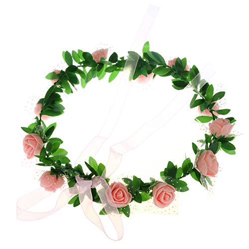 Flower Crown Headband Floral Hairband Festival Wedding Accessories Headdress,Outsta 2019 Fashion Jewelry Hot Sale!Under 5 Dollars Gifts for Her