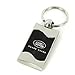 RANGE ROVER BLACK SPUN BRUSHED METAL KEY RING