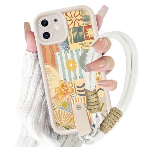 Xylota Coque avec Cordon pour iPhone 11, Aesthetic Fleur... en promo sur Amazon