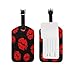 Use4 Red Lips Black Luggage Tags Travel ID Bag Tag for Suitcase 1 Piece