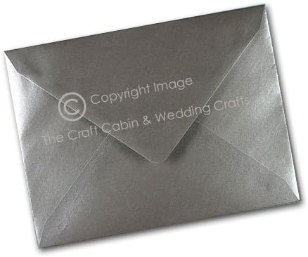 x25 C5/A5 Silver Metalic Pearl Quality Envelopes