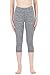 icyzone Women Workout Clothes Athletic Leggings Capri Activewear Hot Yoga Pants (M, Athletic Grey)