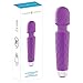 London Luxury BRRC303 Powerful Wand Personal Cordless Massager, 20 Modes and 8 Speed Patterns, USB Rechargeable, Purple