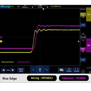 Micsig DP10013 High Voltage Differential Probe 1300V 100MHz 3.5ns Rise Time 50X/500X Attenuation, Tektronix P5200A P5205A P5210A