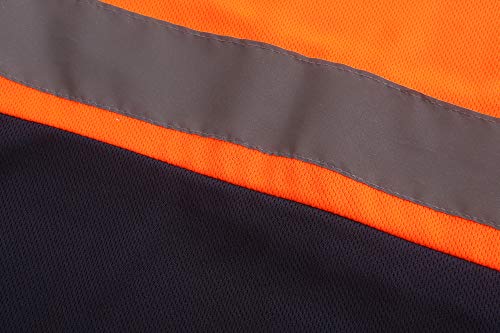 A-SAFETY Hi Vis Polo Shirt Short Sleeve Safety High Visibility Wrokwear