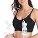Hands Free Pumping Bra, Lupantte Adjustable Breastfeeding Nursing Bra for Holding Breast Pumps Like Spectra, Lansinoh, Philips Avent, Ameda, Bellababy,etc. (Medium)