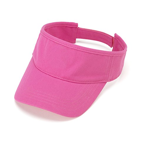 Wholesale Boutique Twill Visor, Hot Pink