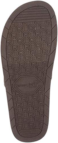 Panama Jack Mens Sandal,Premium Slide Sandal with Adjustable Strap,Arch Support,Brown Dark,Men's Size 10 to 11