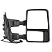 SCITOO Towing Mirrors fit for Ford Mirrors fit 1999-2016 for Ford for F250 for F350 for F450 for F550 Super Duty with Amber Turn Signal Manual Controlling Telescoping and Folding Features