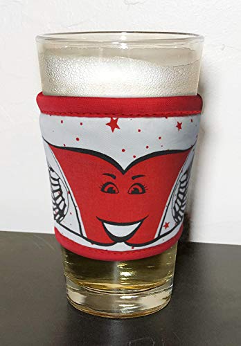 ABCKEY Insulated Cotton Reusable Cup Sleeves for Coffee Tea Cold Drinks,Cup Sleeves for Hot Drinks(Bright Red) - Thumbnail 3