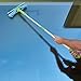 Professional Window Squeegee with Extension Pole and Microfiber Scrubber - 3 Piece Set for Cleaning Glass, Auto, and Showers by Kraftura