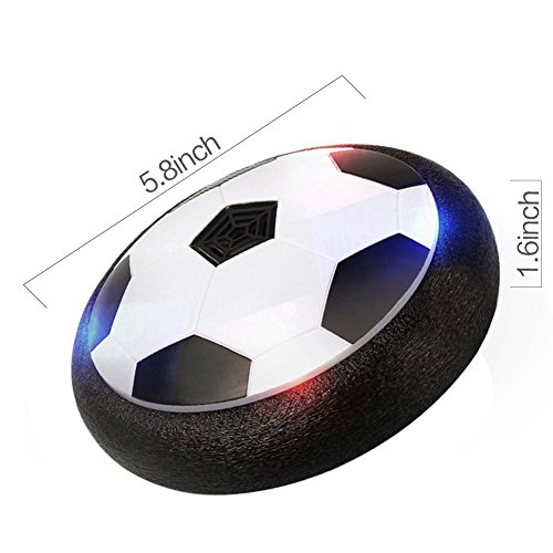 Anpole Soccer Toy for Kids - Hockey Football Which Amazing Hover Ball with Powerful LED Light Size 4 Boys Girls Sport Children Toys Training Football for Indoor or Outdoor with Parents Game
