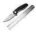 KUBEY Heroes [KU162] Pocket Folding Knives with Clip, Drop Point Blade and Ball Bearing Flip Assist, with Liner Lock, 3-1/2-Inch Blade (Orange/BlackBrushFinish)
