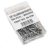 AMERIMAX HOME PRODUCTS 84034 1/8-Inch Rivets, Brown, 100-Pack