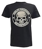 Harley-Davidson Men's H-D Skull Badge Short Sleeve T-Shirt Black 30298293 (L)