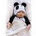 OtardDolls Lifelike Reborn Dolls,Realistic Sleeping Baby boy with Panda Clothes Soft Vinyl Newborn Doll Children Gifts