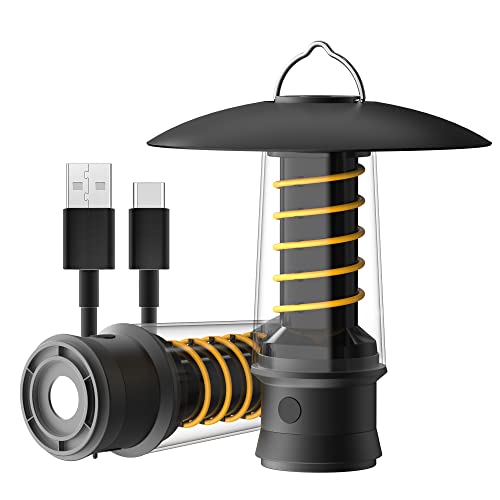 PINSAI Small LED Camping Lantern,Rechargeable Retro Warm Camp Light