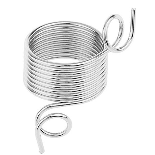 Ireav A Pair Stainless Steel Yarn Threader Finger Ring Wool Thread Thimble Knitting Sew Tool(M)