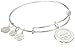 Alex and Ani Art Infusion Anchor Expandable Sterling Silver Bangle Bracelet