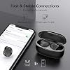 LETSCOM-T30-Wireless-Headphones-Bluetooth-Earbuds-Earphones-with-Built-in-Mic-Black LETSCOM T30 Wireless Headphones, Bluetooth Earbuds Earphones with Built-in Mic, Black