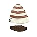 Beard Head Kid Scruggler Beard Beanie -Knit Hat and Fake Beard for Kids Toddlers Brown