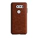 LG V30 Case [Tridea] Power Guard Premium Synthetic Leather Bumper [Shock Resistant][Scratch-Resistant] with Hidden Card Storage Case for LG V30 (2017) [Brown]