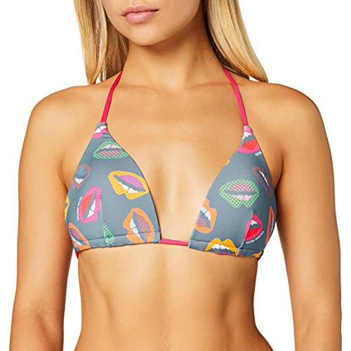 Pistol Panties Valentina Haut De Maillot, Multicolore (Blue Lips 045), C (Taille Fabricant: UK 12) Femme