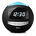 Raynic Digital Alarm Clock Bluetooth with AM/FM Radio, Dual Alarms, USB Charging Ports, Timer, Snooze, Dimmer, loud for heavy Sleepers, Bedrooms, Kids, Desk, 7-Color Night Light [2018 New Upgraded]