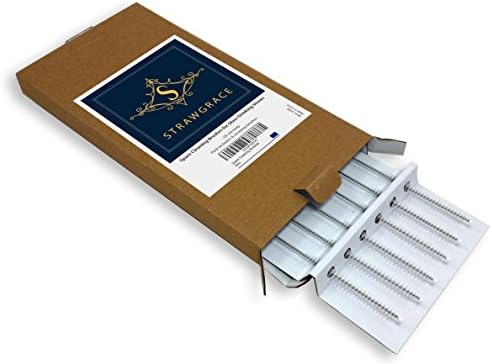 STRAWGRACE Set of Spare Cleaning Brushes for Glass Straws, 9 inches long - 6 Pack - Premium Quality