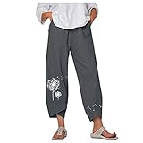 TARIENDY Dandelion Graphic Capri Pants for Women