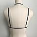 Hemlock Elastic Bandage Bra, Women Lace Lingerie Strap Bralette Bustier Top (S, Black)