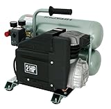 Hitachi EC12 14.5 amp 2-Horsepower 4-Gallon Oiled Twin Hot Dog Compressor