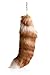 URSFUR Crystal Fox Tail Fur Keychain Bag Charm Pendant Cosplay Tassel Key Chain