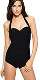 Ebuddy 50s Elegant Inspired Retro Vintage One Piece Pin up Monokinis Swimsuit