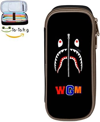 The Magic Custom Tooth Face Pencil Case - Big Capacity Double Zipper Multifunctional Black Stationery Bag For Children
