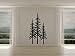 Pine Evergreen Trees Set of Three Vinyl Wall Decal Sticker