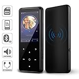 MP3 Player,AMDISI 16GB Bluetooth MP3 Player with 2.4'' Large Screen, Slim Portable Music Player with Speaker,Touch Buttons,HiFi Lossless Sound Quality,FM Radio/Recorder,Come with a Wired Headphone