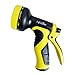 Lifecolor Garden Hose Nozzle, 9-Pattern Flow Control Heavy Duty Spray Nozzle for Patio, Lawn & Garden, Car Wash and Pets Showering