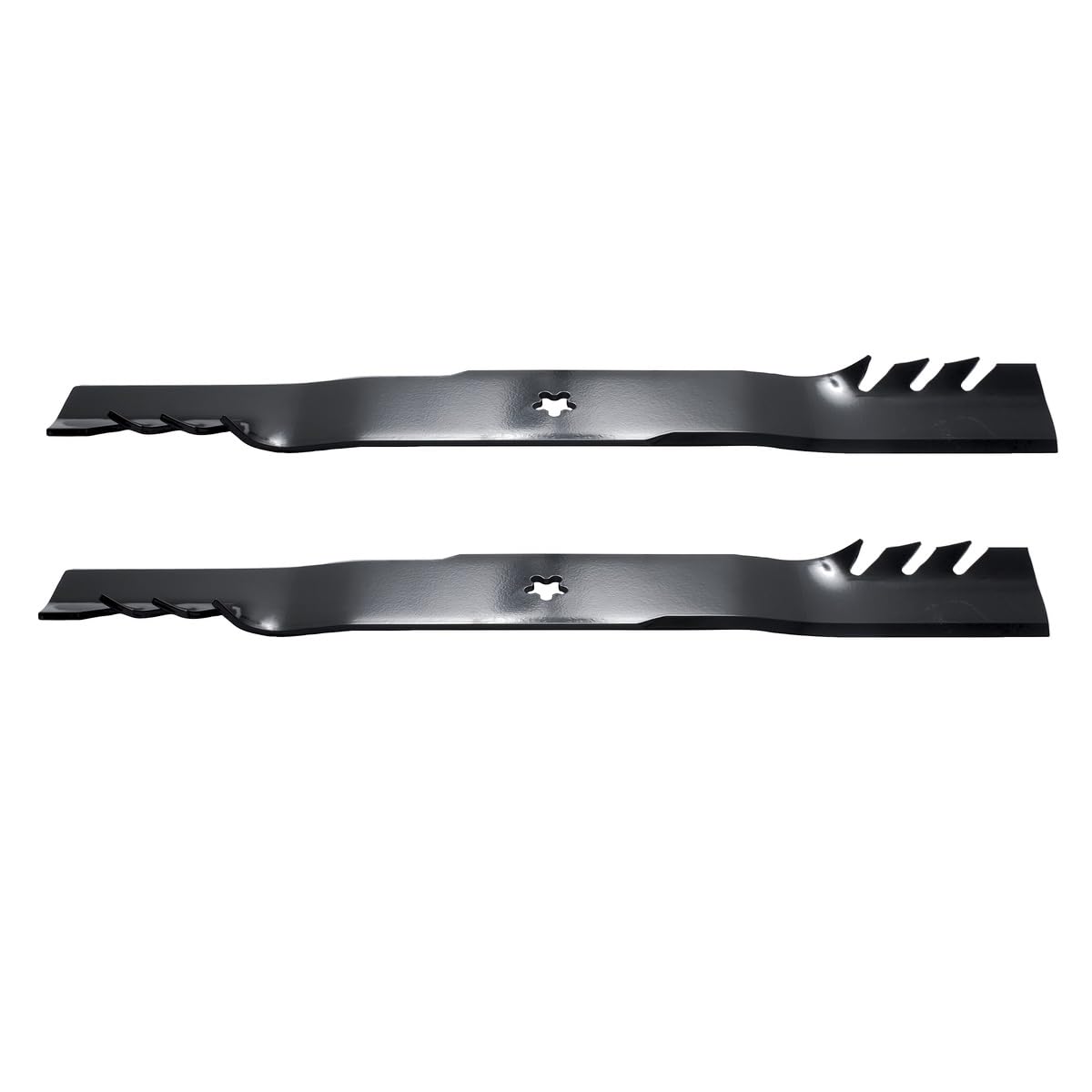 Oregon Lawn Mower Blades, 2 Pack, Gator G3 Mulching Blades, Lawn Mower Parts, 22-7/8" Length, 46" Deck, Fits Most Standard Mowers Such as Ariens, AYP, Dixon, Husqvarna, Poulan, Stens and More (96-370) Image