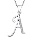 VIKI LYNN Initial Necklace for Women 925 Sterling Silver Letter A to Z Necklace with Cubic Zirconia Dainty Silver Jewelry Anniversary, Birthday, Graduation Gift for Women, Mom, Her